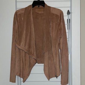 Blank NYC Rose Colored Suede-Like Jacket - Size Large